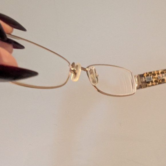 Coach Leopard Pattern Glasses with Gold Accents - Picture 12 of 14